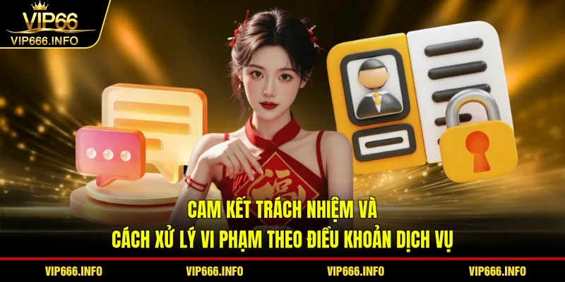 Cam kết trách nhiệm và cách xử lý vi phạm theo điều khoản dịch vụ